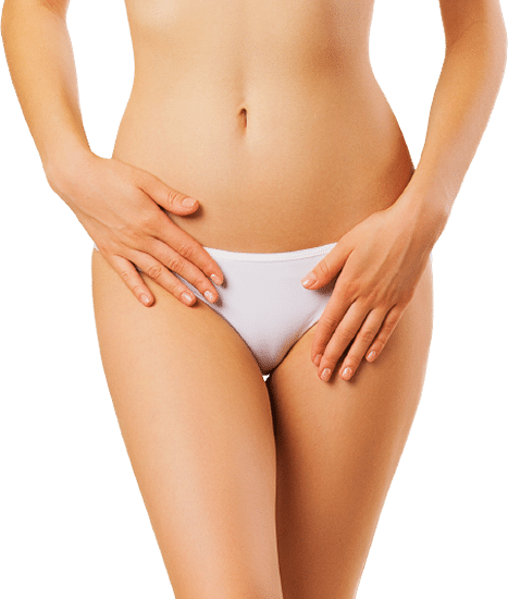 woman torso and legs white underwear