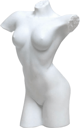white statue of the female body